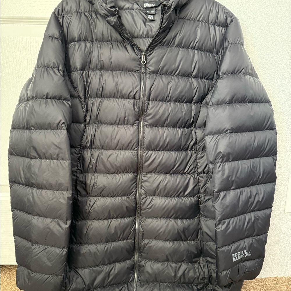 Women’s Eddie Bauer Black Down Jacket. 2X tall. NWOT.